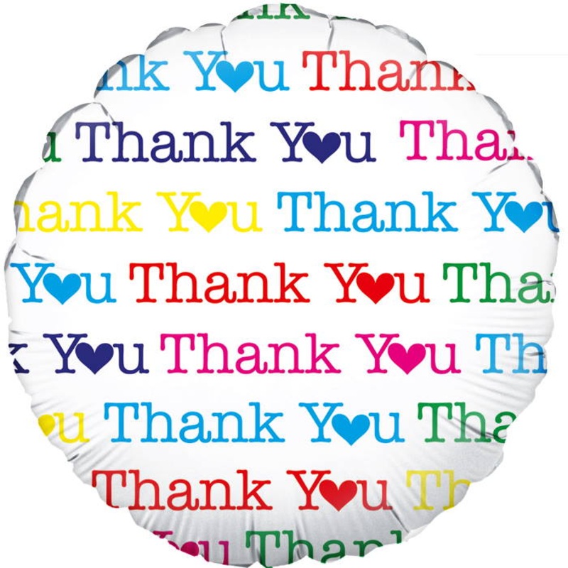 Thank You Heart Foil Balloon