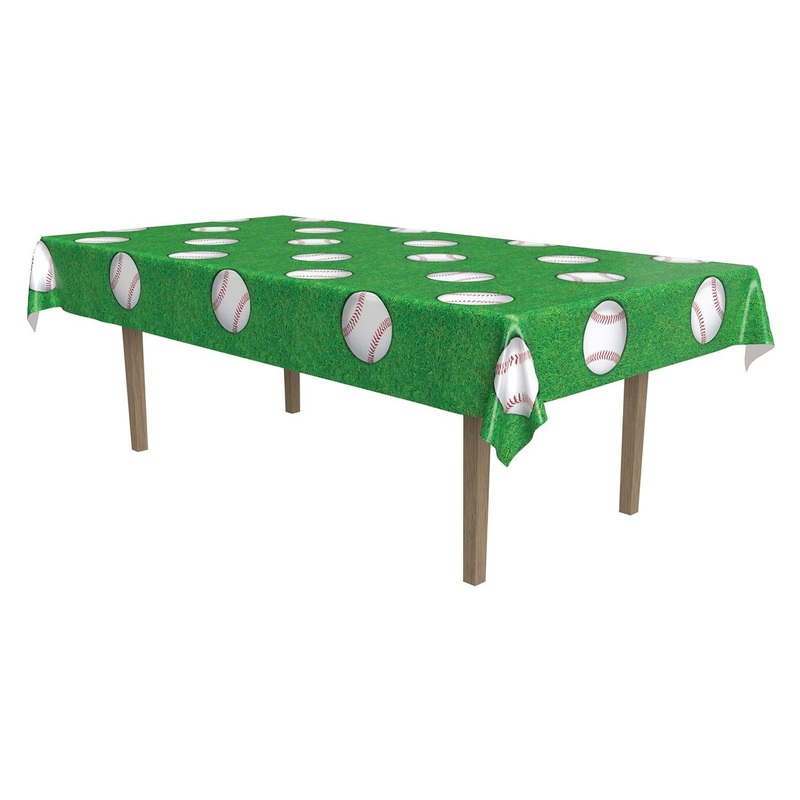 12 Pack Beistle Baseball Party Tablecover
