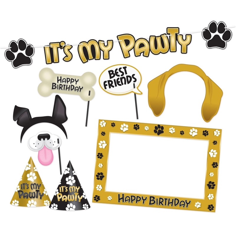 12 Pack Beistle Dog Birthday Party Kit