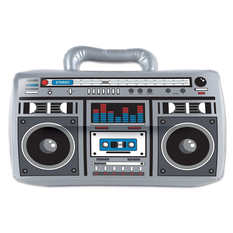 12 Pack Beistle Inflatable Boom Box Party Decoration