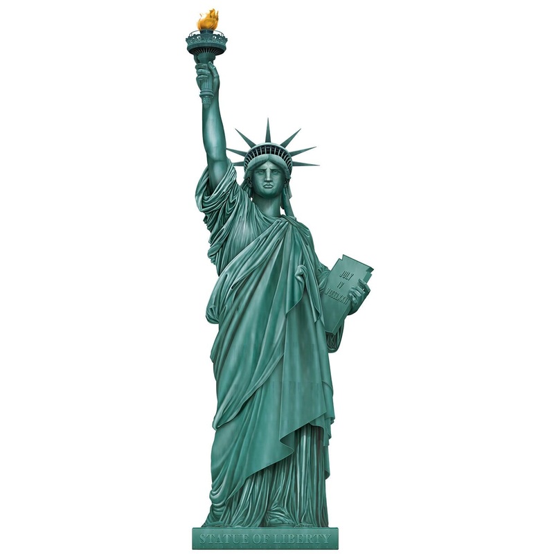 12 Pack Beistle Jointed Statue Of Liberty Party Decoration