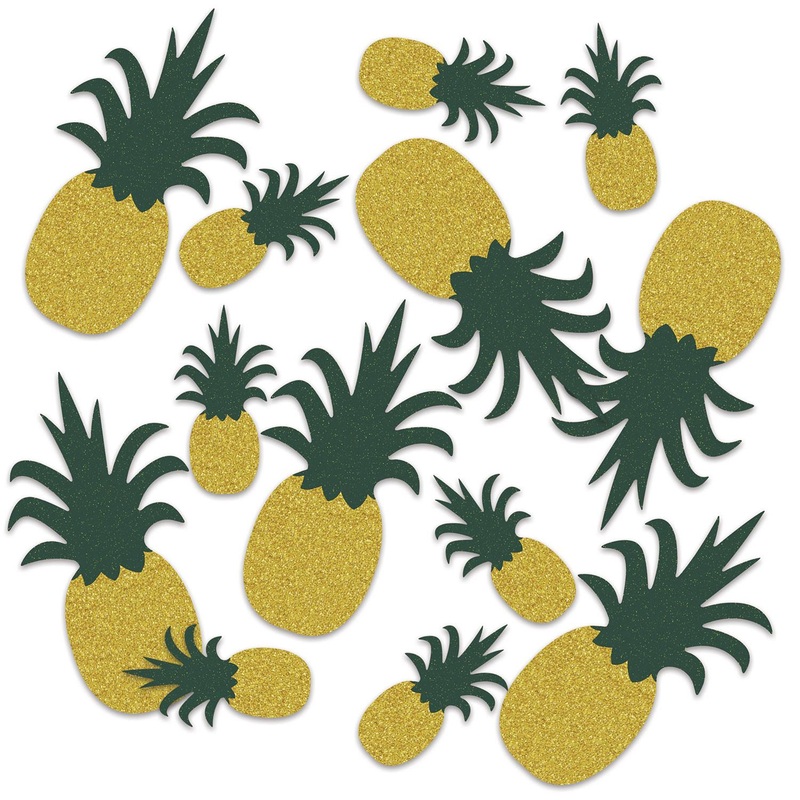 12 Pack Beistle Luau Party Pineapple Deluxe Sparkle Confetti (0.5 Oz/Pkg)