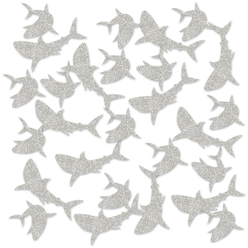 12 Pack Beistle Shark Deluxe Party Sparkle Confetti (0.5 Oz/Pkg)
