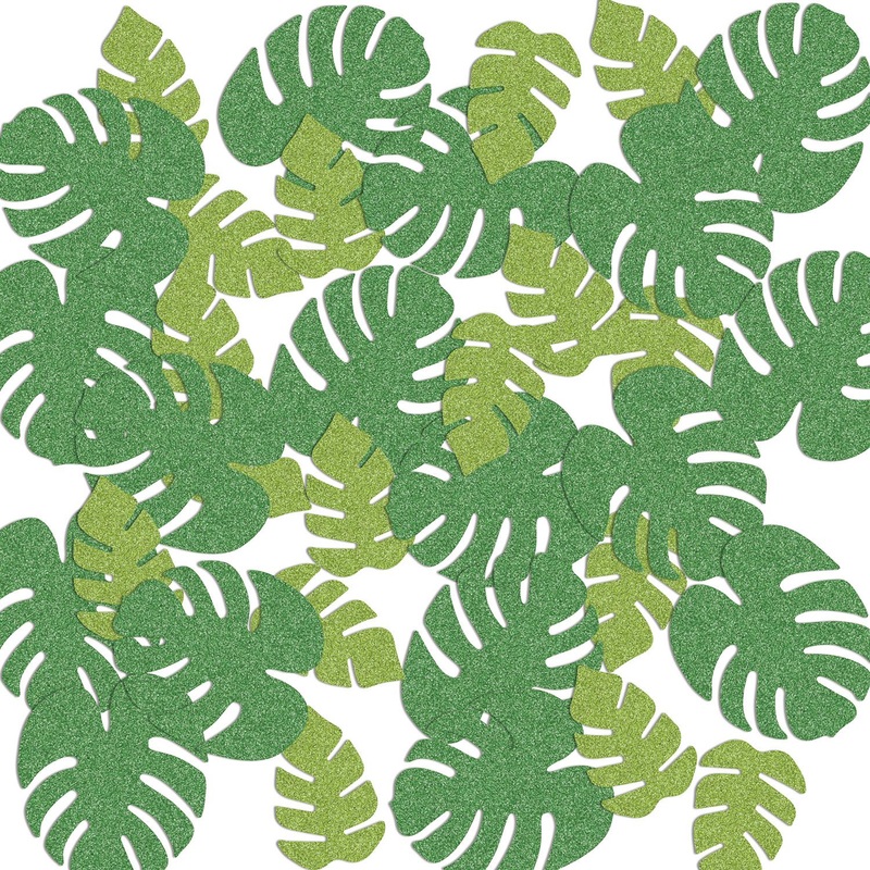 12 Pack Beistle Tropical Palm Leaf Party Sparkle Confetti (0.5 Oz/Pkg)
