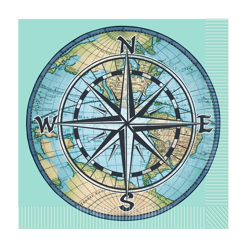 192 Pack Beistle Bon Voyage Party Luncheon Napkins