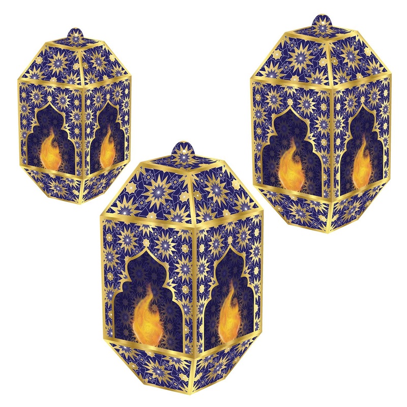 36 Pack Beistle Foil Ramadan Paper Lanterns