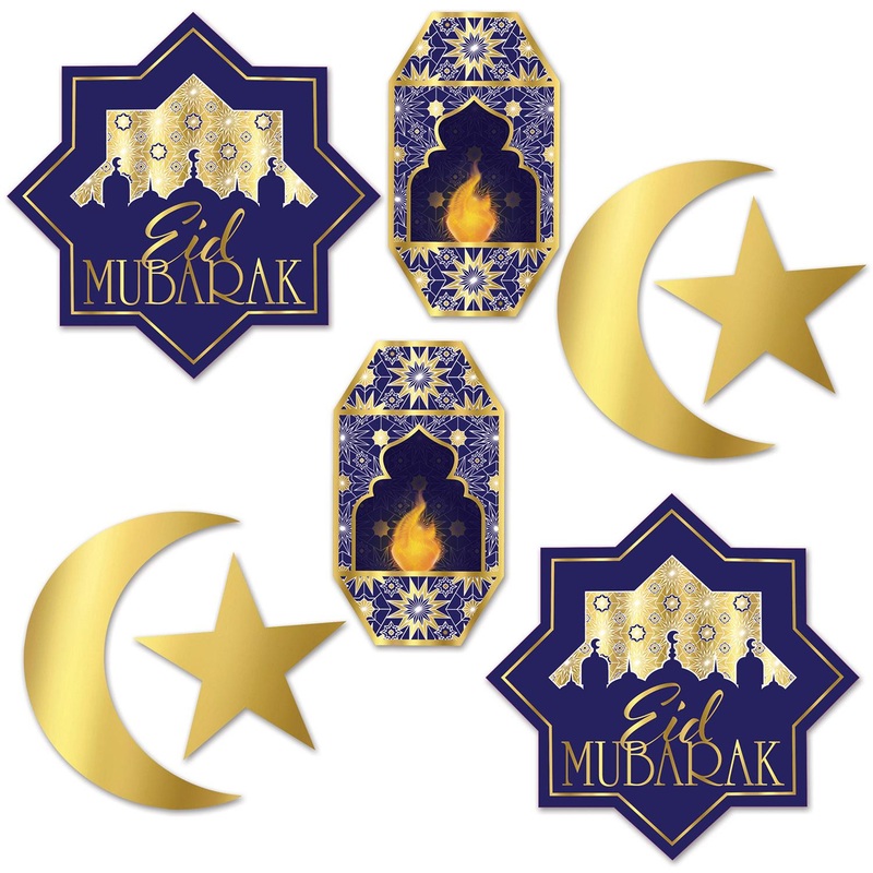 96 Pack Beistle Foil Ramadan Cutouts