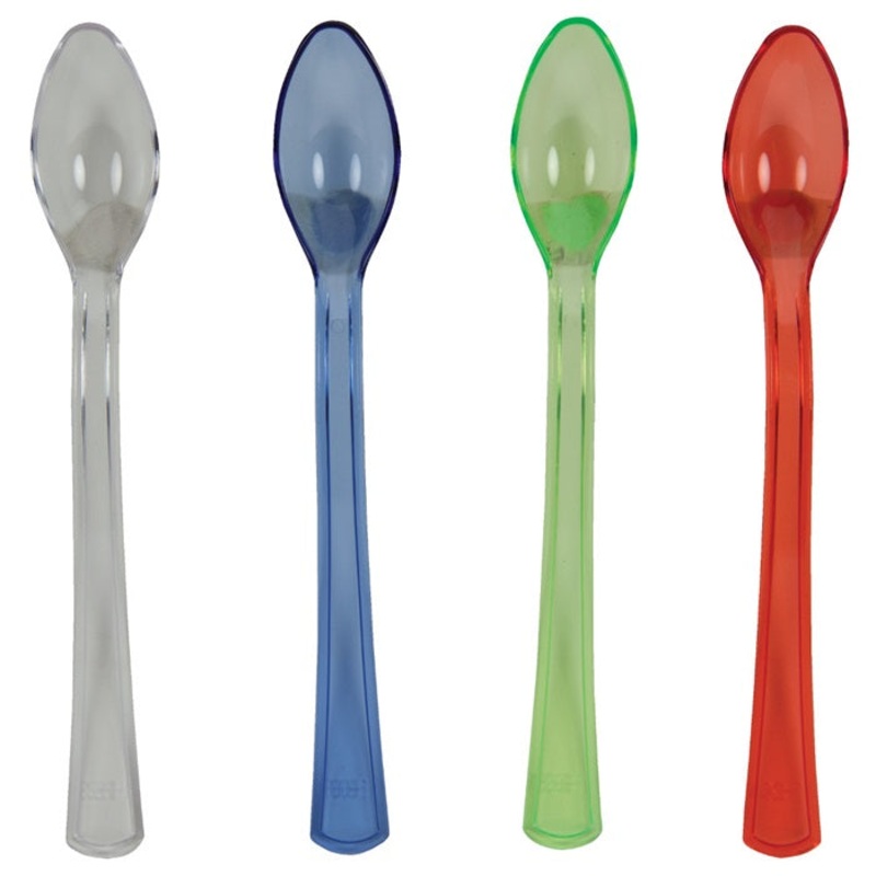 Assorted Color Mini Appetizer Spoons (24/Pkg)