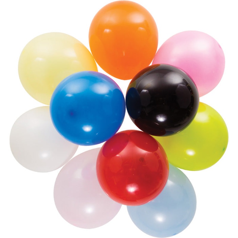 Latex Balloons 12" Asst Colors (15/Pkg)