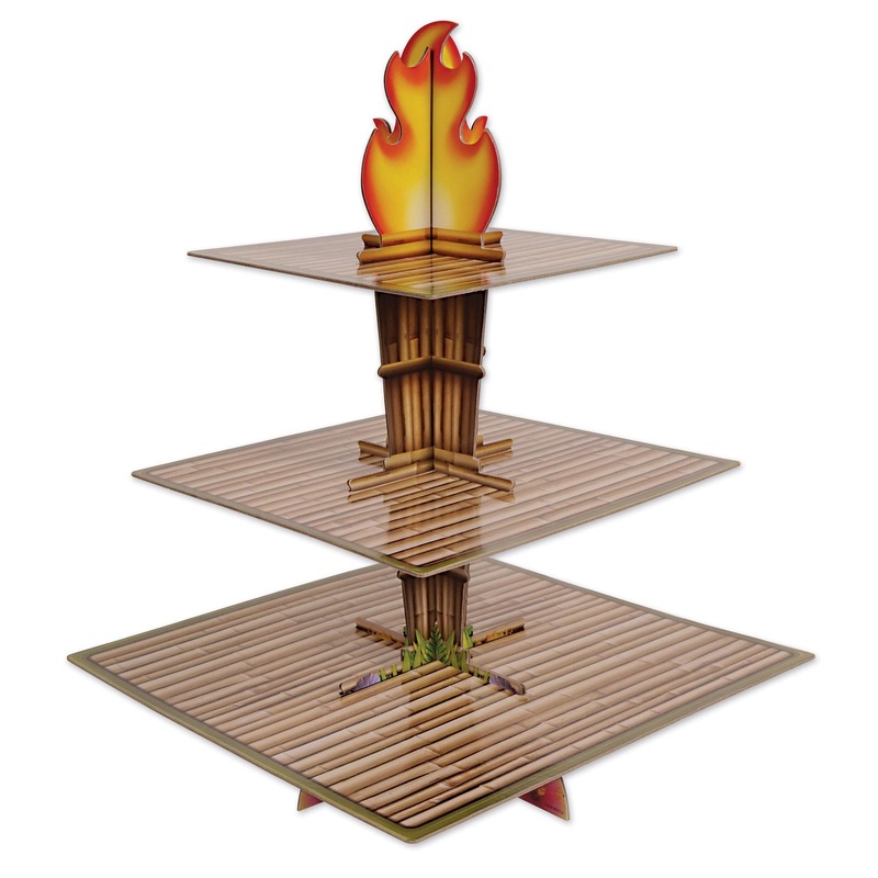 12 Pack Beistle Luau Party Tiki Torch Cupcake Stand
