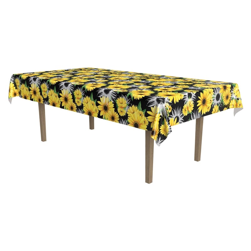 12 Pack Beistle Sunflower Party Tablecover