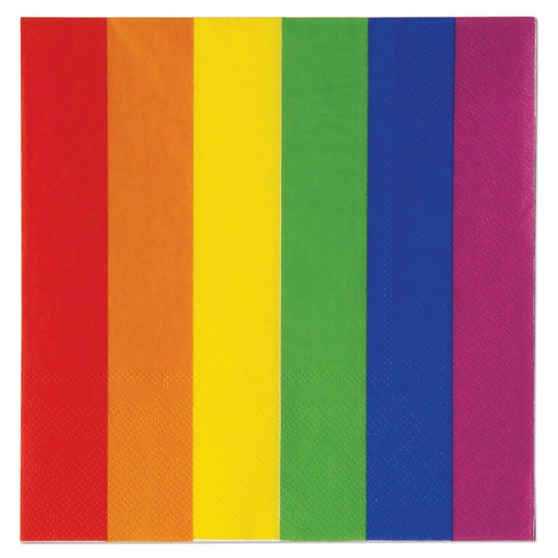 192 Pack Beistle Rainbow Party Luncheon Napkins