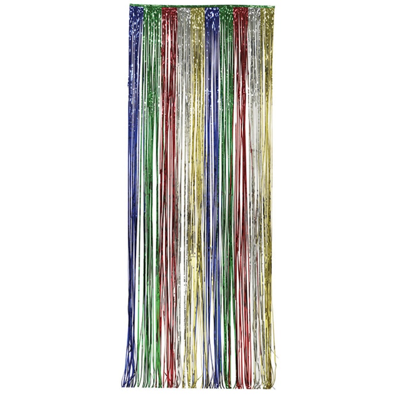 Foil Door Curtain Multicolor 8'X3'