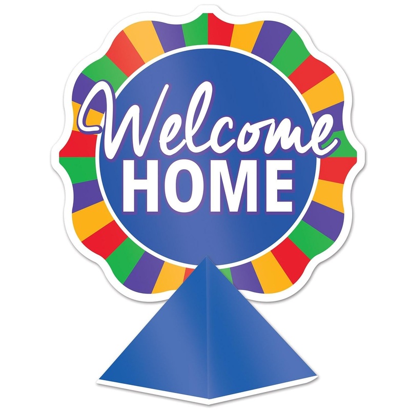 12 Pack Beistle 3-D Foil Welcome Home Party Centerpiece