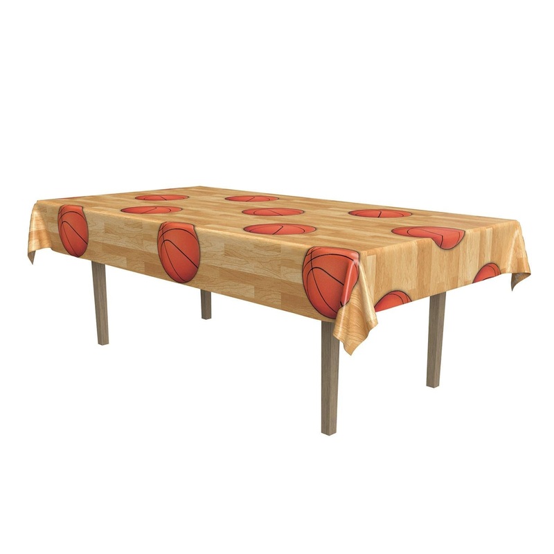 12 Pack Beistle Basketball Theme Party Tablecover