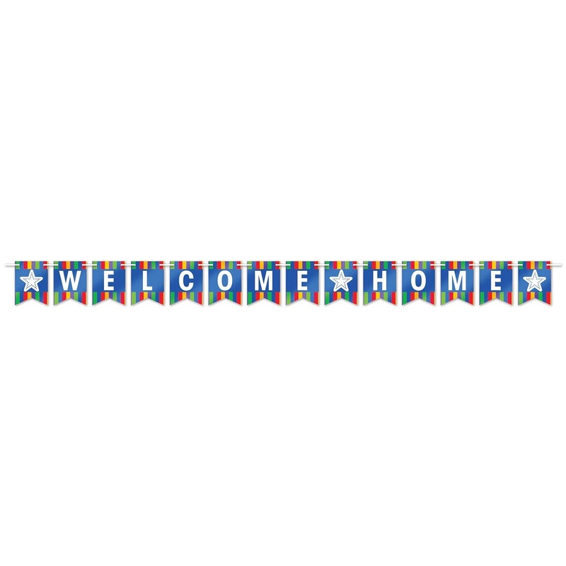 12 Pack Beistle Foil Welcome Home Party Streamer