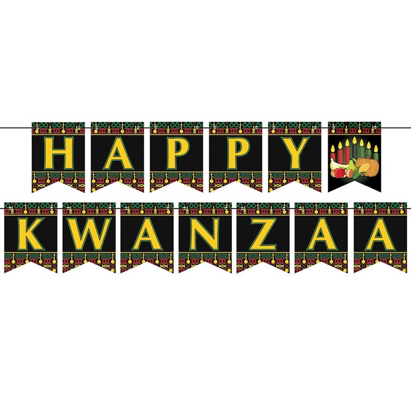 12 Pack Beistle Happy Kwanzaa Streamer