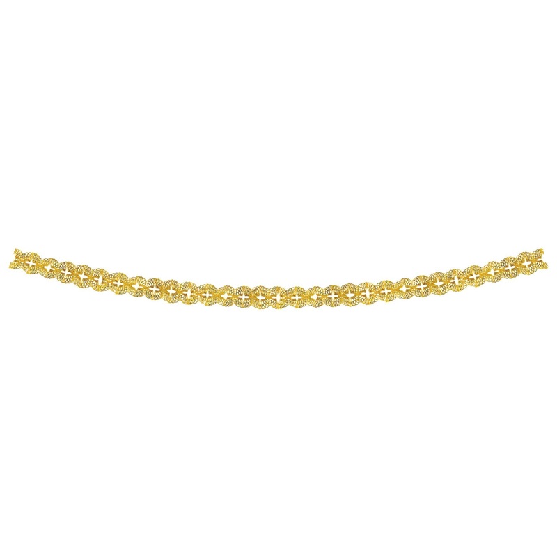 12 Pack Beistle Metallic Party Garland - Gold