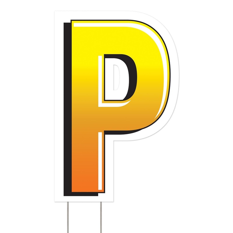 3 Pack Beistle Plastic P Party Yard Sign