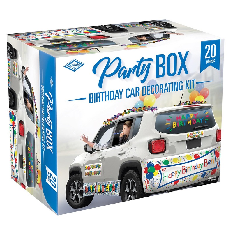 6 Pack Beistle Birthday Car Party Box