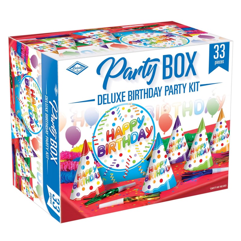 6 Pack Beistle Deluxe Birthday Party Box