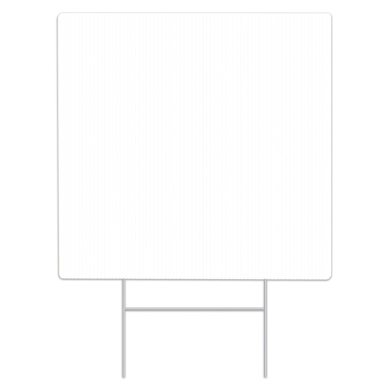 6 Pack Beistle Plastic Blank Party Yard Sign