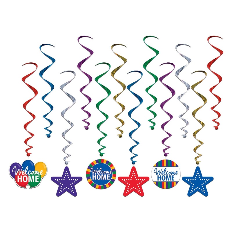 72 Pack Beistle Welcome Home Party Whirls