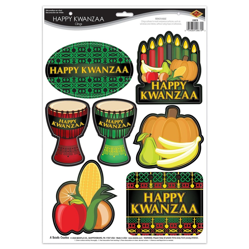 84 Piece Beistle Happy Kwanzaa Clings