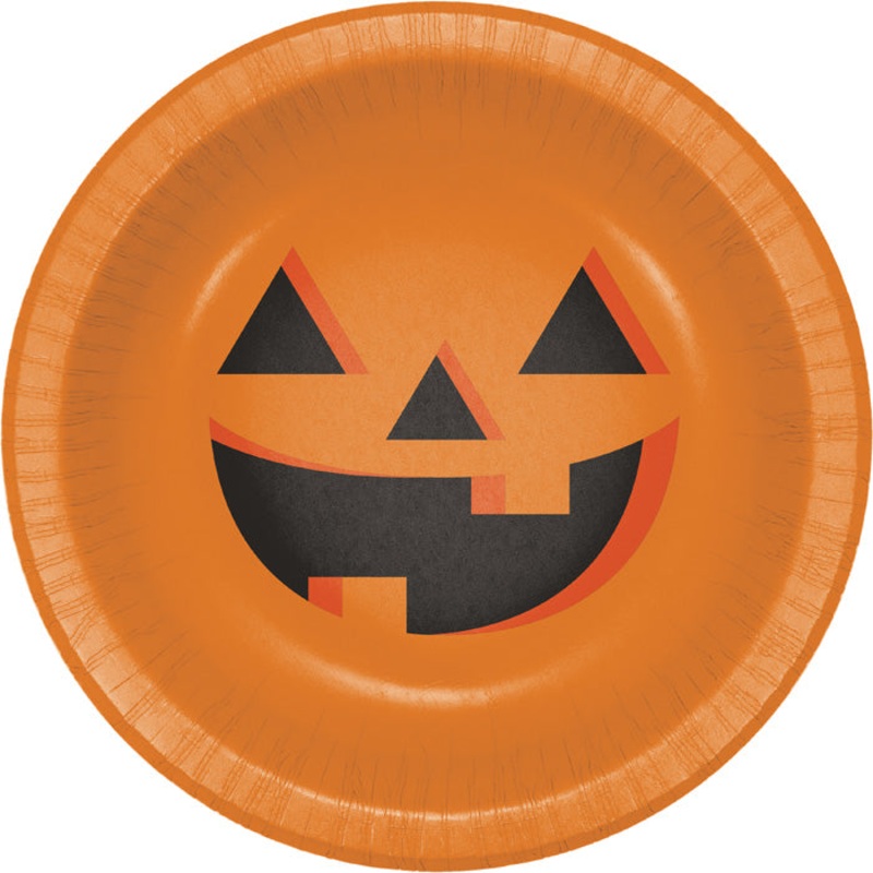 Halloween Pumpkin 20 Oz Paper Bowl (8/Pkg)