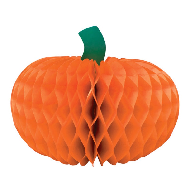 Halloween Honeycomb Pumpkin Centerpiece