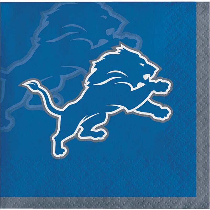 Detroit Lions Beverage Napkins (16/Pkg)