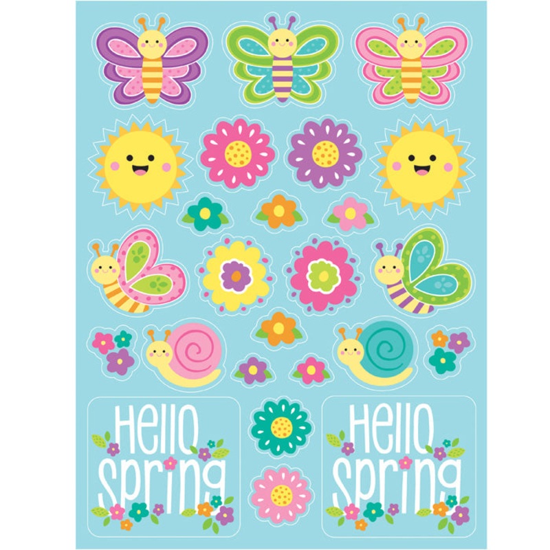 Hello Spring Stickers (4/Pkg)