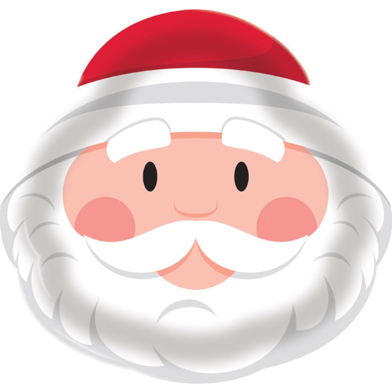 Plastic Tray 14" Santa