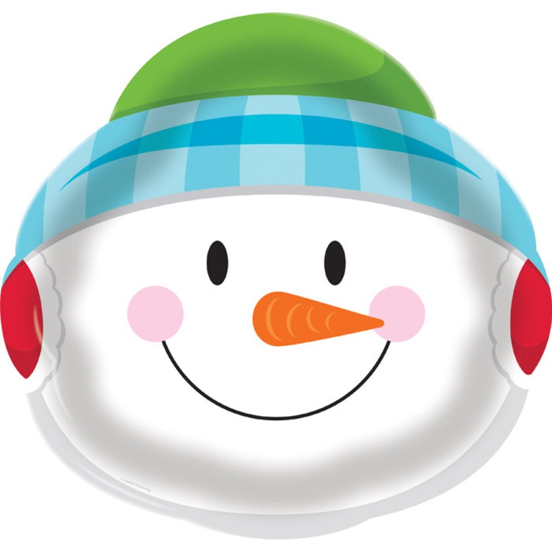 Plastic Tray 14" Snowman