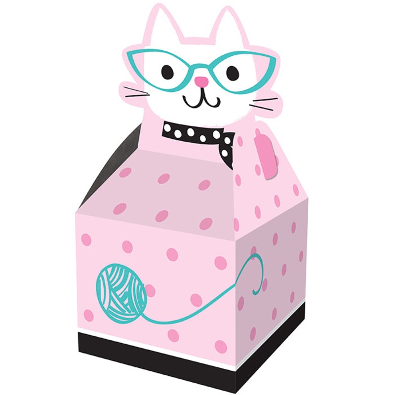 Purr-Fect Cat Party Favor Boxes (8/Pkg)