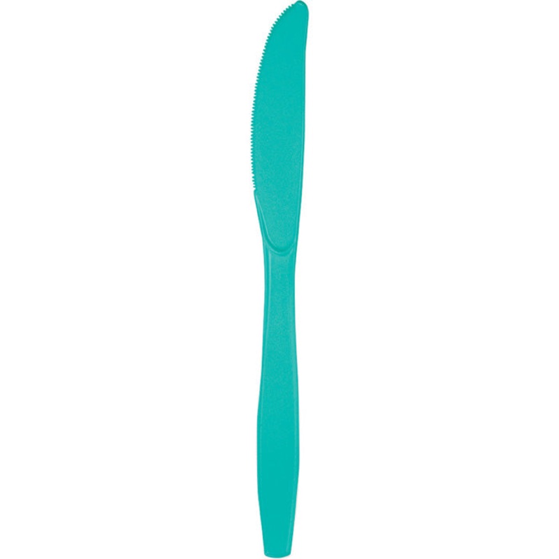 Teal Lagoon Plastic Knives (24/Pkg)