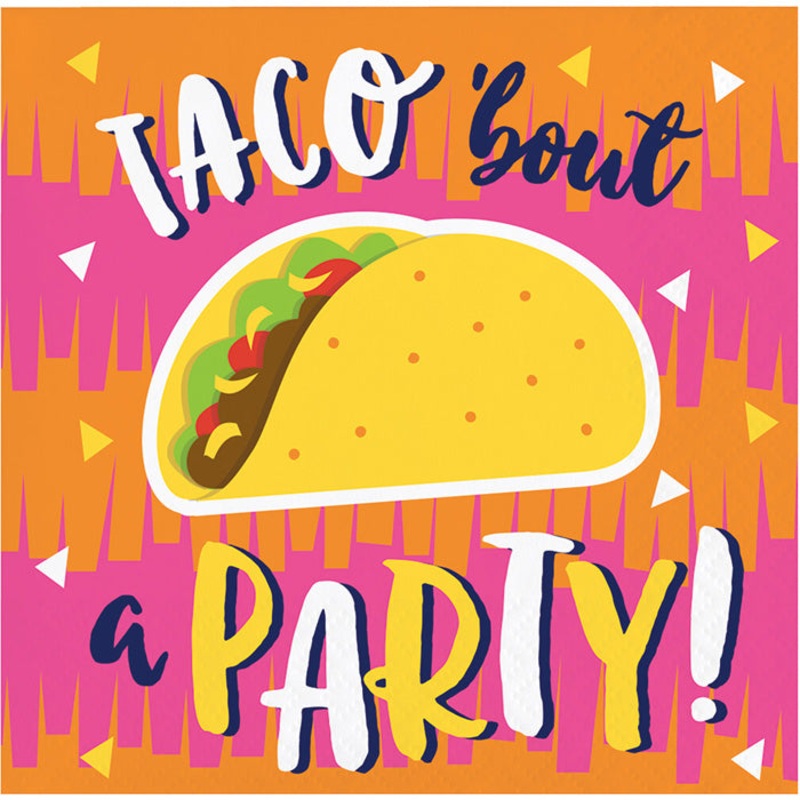 Fiesta Fun Beverage Napkins (16/Pkg)