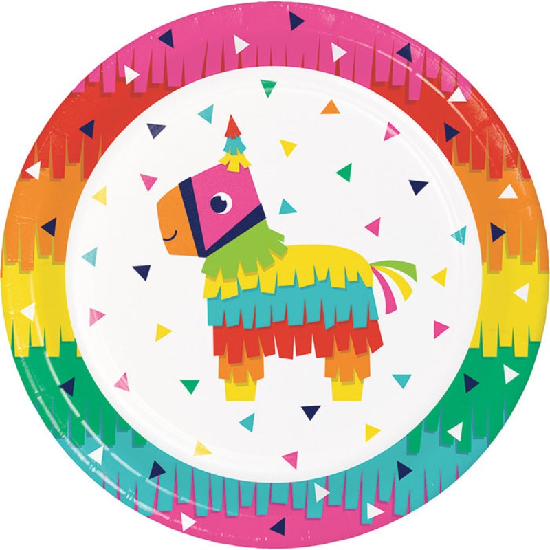 Fiesta Fun Paper Plates (8/Pkg)
