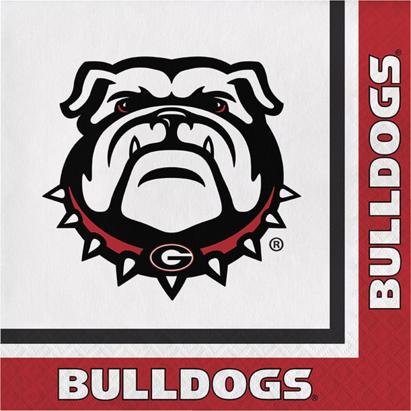 Georgia Bulldogs Napkins (20/Pkg)