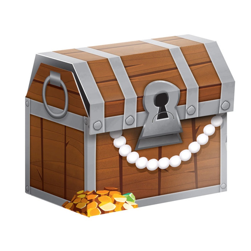 Pirate Treasure Favor Boxes (8/Pkg)