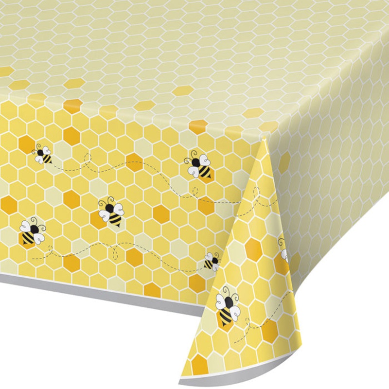 Bumblebee Baby Plastic Tablecover All Over Print, 54" X 102"