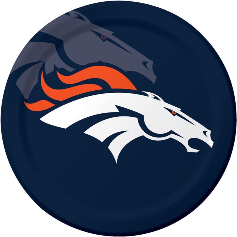 Denver Broncos Paper Plates (8/Pkg)