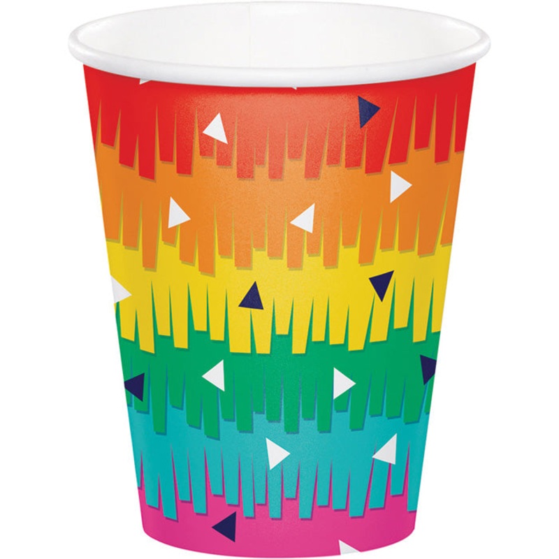 Fiesta Fun Hot/Cold Paper Cups 9 Oz (8/Pkg)
