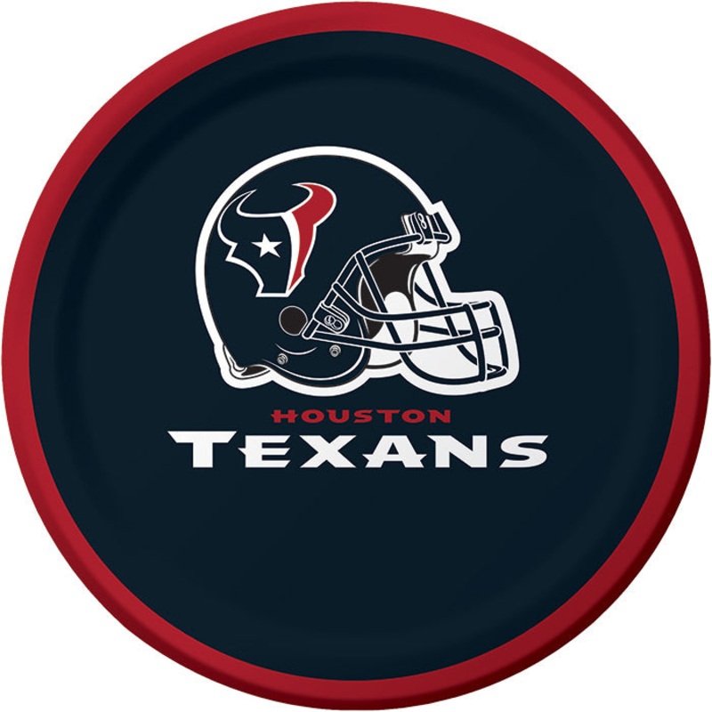 Houston Texans Dessert Plates (8/Pkg)
