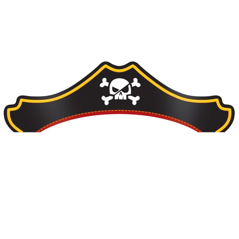 Pirate Treasure Party Hats (8/Pkg)