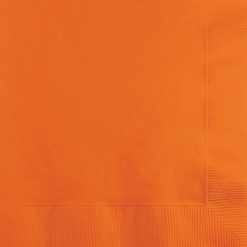Sunkissed Orange Napkins (20/Pkg)