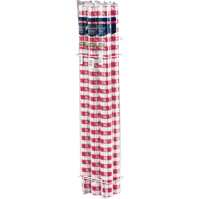 Red Gingham Plastic Banquet Roll 40" X 100ft