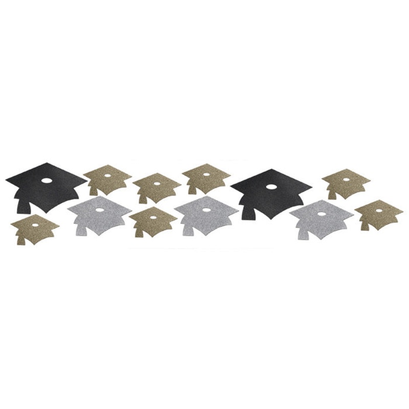 Glittering Graduation Cutouts (12/Pkg)