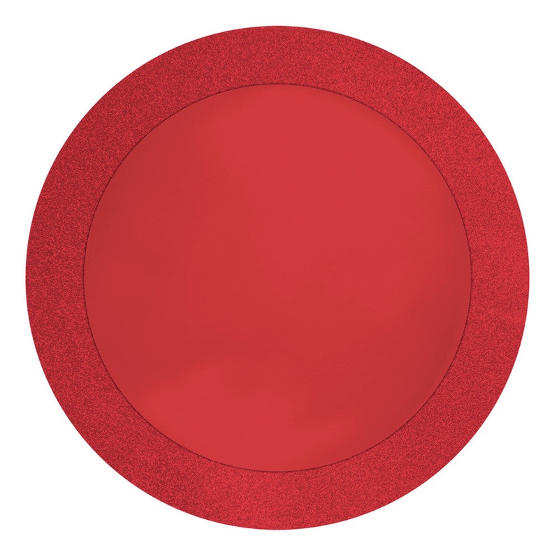 Glitz Red Placemats, 14" (8/Pkg)