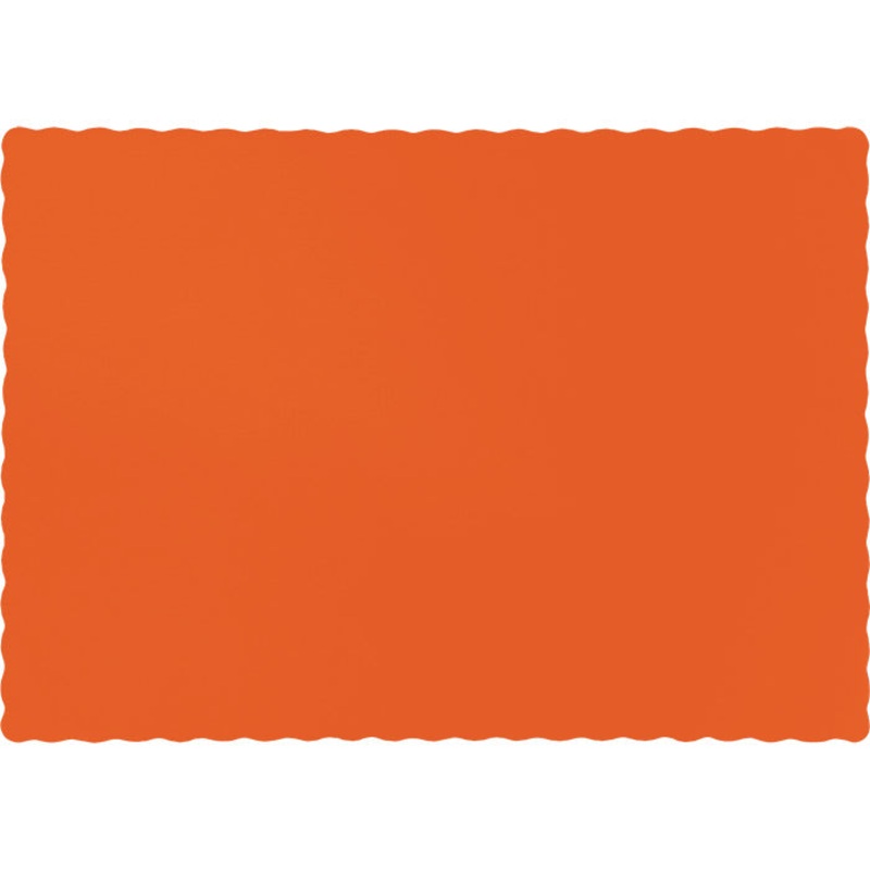 Sunkissed Orange Placemats (50/Pkg)